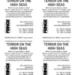 4UP Postcard Back for Kurkendaal's "TERROR ON THE HIGH SEAS"